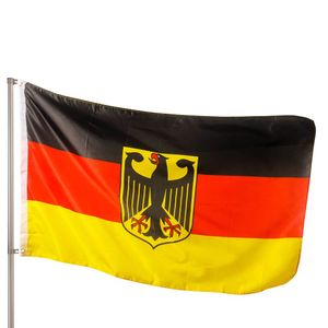 PHENO FLAGS Recycelte Premium Deutschland Flagge Adler 90x150 cm Deutsche Fahne