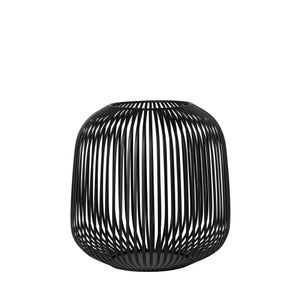 Blomus LITO svietidlo, veterné svetlo, držiak na sviečku, oceľ s práškovým nástrekom, čierna, 27 cm, 65932