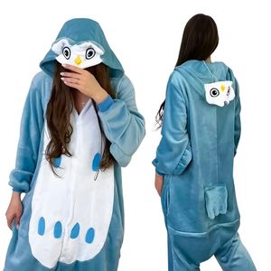 Pyjama Onesie Kigurumi Kostüm Verkleidung Eule M: 155 - 165cm