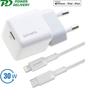 4smarts Netzladegerät VoltPlug PD 30W - MINI + lightning 1,5m