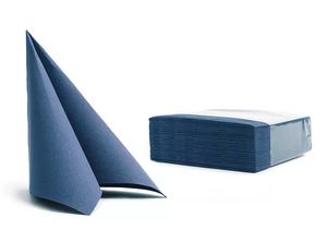 50 Servietten Softpoint  38x38cm blau