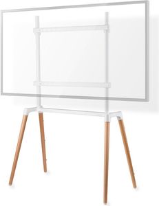 Podstavec na TV | 60-75 " | maximálna podporovaná hmotnosť obrazovky: 40 kg | škandinávsky dizajn | popruh proti nakloneniu | zacvakávací zámok | hliník / oceľ | biela