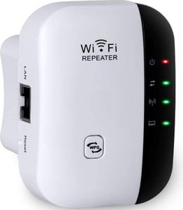 WiFi Repeater 2.4 GHz 300 Mbit/s WLAN Verstärker Ethernet-Port WPS Access Point Repeater Modus LED Geräte Internet Verstärker IEEE 802.11 b/g/n Retoo