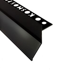 Alu Balkon Terrasse abtropf Profil Fliesenschiene Profil Schiene L300cm 10mm schwarz