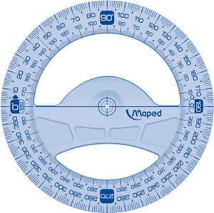 Maped Winkelmesser Geometric 360 Grad 120 mm aus Kunststoff