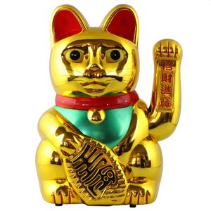 Glückskatze - Maneki-neko - Winkekatze - 30cm - gold