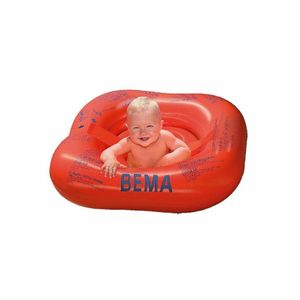 BEMA Baby-Schwimmsitz, orange, 72 x 70 cm, mit vier Luftkammern und zusätzlichen Sicherheitsgurten; 18005