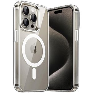 Schutzhülle für iPhone 15 Pro Hülle kompatibel mit MagSafe Transparent Silikon Case