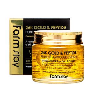 FarmStay Gesichtsampulle mit 24 Karat Gold & Peptiden, 80ml