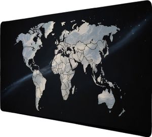 Weltkarte Sternenhimmel Schreibtischunterlage 89x40cm XXL Mauspad für
