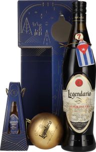 Legendario Elixir de Cuba Felices Fiestas 34,3% Vol. 0,7l in Geschenkbox mit 0,05l-Mini und Weihnachtskugel Legendario Elixir de Cuba Felices Fiestas 34,3% Vol. 0,7l in Geschenkbox mit 0,05l-Mini und Weihnachtskugel