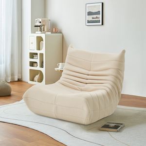 Fortuna Lai Single Sofa Chill Chair Líná rozkládací židle, béžová