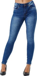 Tazzio Damen Skinny Fit Jeans F108 (Blau, 46)