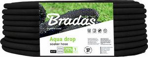 Bradas Tropfschlauch Aqua-Drop Perlschlauch/Gartenschlauch  Bewässerung Schwarz, Größe:1/2 inch - 100 m
