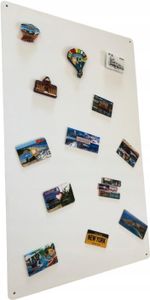STALFORM Magnettafel Weiss 80x50 cm aus Edelstahl Magnetwand Pinnwand  Magnetisch Groß Magnetboard Küche, Büro, Kinderzimmer