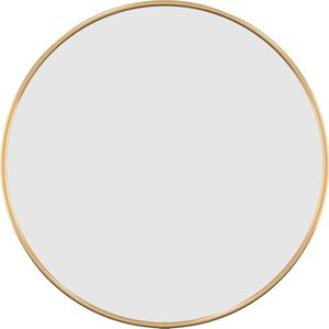 vidaXL Wandspiegel Golden Ø 40 cm Rund