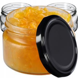 KADAX kleine Einmachgläser 250 ml, Marmeladengläser mit Deckel, Luftdichte Gläschen zum Verschenken