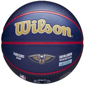 Wilson NBA Player Icon Zion Williamson Outdoor Ball WZ4008601XB7, Basketballbälle, Unisex, Dunkelblau, Größe: 7