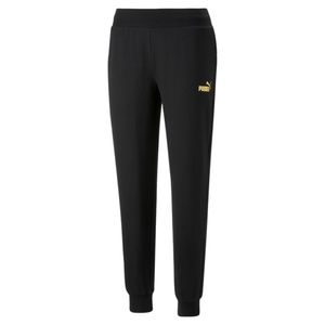 Puma Ess Metallic Pants Fl - puma czarno-złota folia, Größe:S