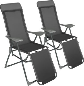 2er Set Gartenstuhl Jana klappbar 146,5 x 59 x 117,5 cm