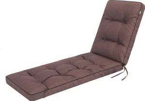Gartenkissen, Gartenstuhlkissen, bequemer Sitz, Sesselkissen, Stuhlkissen, Sesselkissen, Stuhlpolster, Liegekissen, Braun Ökoleinen, 201 x 55 cm Gartenkissen, Gartenstuhlkissen, bequemer Sitz, Sesselkissen, Stuhlkissen, Sesselkissen, Stuhlpolster, Liegekissen, Braun Ökoleinen, 201 x 55 cm