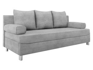 MIRJAN24 Schlafsofa Dover Cord mit Bettkasten und Schlaffunktion, Bettsofa, Couch vom Hersteller (Sofa ohne Polsterhocker, Farbe: Poso 110)