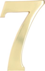 KOTARBAU® 3D numer domu "7" wykonany z mosiadzu 20 cm numer drzwi dla domów osiedli hoteli mieszkan 100% mosiadzu