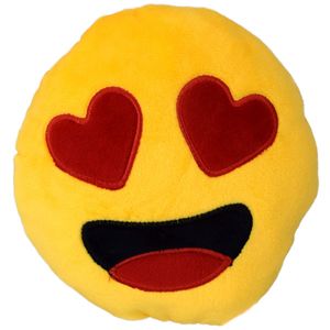 Emoji Smiley Kissen Kuschelkissen 20cm Smily Emoticon Herz Plüschkissen