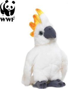 WWF Plüschtier Kakadu Papagei (mit Sound, 14cm) lebensecht Kuscheltier Stofftier