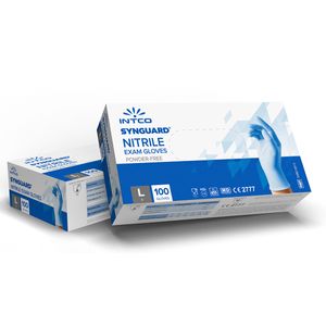 INTCO Synguard Nitrile Exam Gloves Powder Free VPE: 100 pcs: 100pcs / L VPE: 100pcs Größe: L