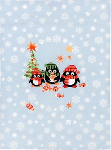 Geschirrtuch Weihnachtspinguine, Geschirrtücher, Mitbringsel Geschenkidee Tuch, Pinguin