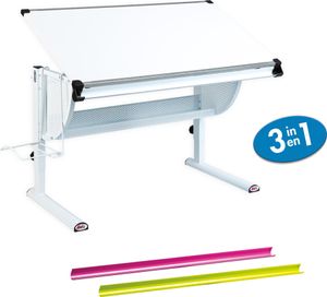 Inter Link Schreibtisch MATTS 3 in 1 Weiß MDF Inter Link Schreibtisch MATTS 3 in 1 Weiß MDF