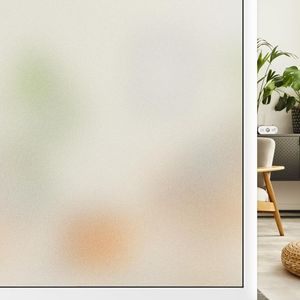 Fensterfolie, Sichtschutzfolie, Anti-UV-Milchglasfolie, Selbstklebend Blickdicht Sichtschutzfolie, Wiederverwendbar Folie Sichtschutz - 60x200cm