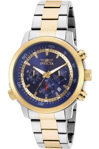 Invicta Specialty 19399 Herren armbanduhr - Quarzuhrwerk - Edelstahl mit blauen zifferblat - 45mm