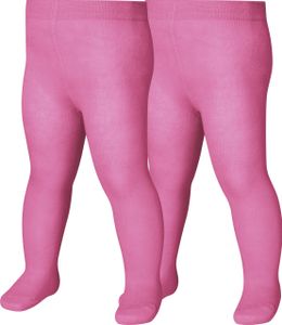Playshoes Strumpfhose Thermo uni Doppelpack pink Mädchen 499201-18, Farbe Playshoes:pink, Größe Playshoes:86/92