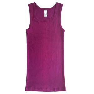 HERMKO 1325 Damen Longshirt in Trend-Farben aus 100%Bio-Baumwolle, Tank Top auch in Übergrößen, längeres Shirt für drüber und drunter, Farbe:schwarz, Größe:44/46 (L)