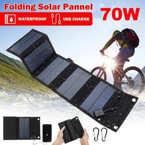 Melario 70W Solar Solarmodul Faltbares Solarpanel Ladegerät USB Handy Camping Ladegerät