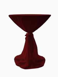 Stehtisch Hussen Polyester mit Schlaufe Bordeaux 80cm ø Party, Hochzeit, Bankett