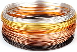 Schmuckdraht-Set Golden Autumn - 6 Farben auf Rollen (je 5m) - Basteldraht Ø 1 mm