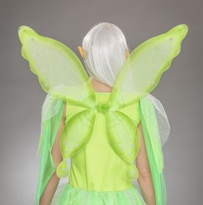 Kostüm Zubehör Elfe Fee Flügel grün 70x60cm Karneval Fasching