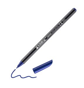 edding 1200 Fasermaler fein - blau - 1 Stift - Rundspitze 1 mm - Filzstift zum Zeichnen und Schreiben - für Schule, Mandala