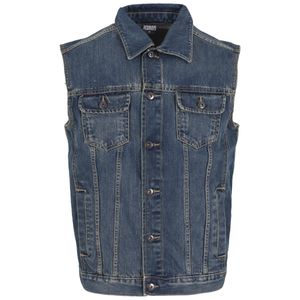 Pánská vesta Urban Classics Denim Vest denimblue - 4XL