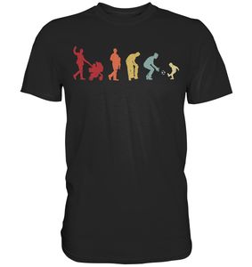 Fußball Papa Sohn Evolution Vatertag Geschenk Vater T-Shirt – Black / XL