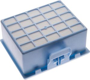 vhbw Staubsaugerfilter kompatibel mit Siemens VSZ2B130/01, VSX2A230/11, VSX22030/01 Staubsauger - HEPA-Filter Blau Weiß