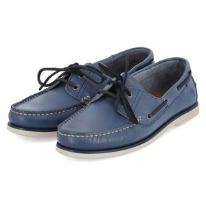 Lumberjack Herren Schnürschuhe/ Bootsschuhe NAVIGATOR Blau GlattlederGröße:46