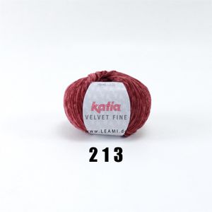 Katia Velvet fine (50g/160m), 213 red