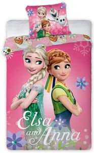 Disney Frozen Kinder Bettwäsche Eiskönigin Anne Elsa Kopfkissen Bettdecke 100 x135 cm