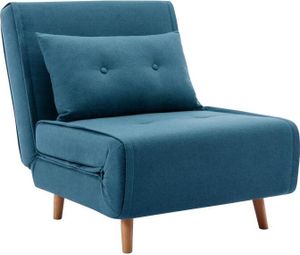 Sessel mit Schlaffunktion - Stoff - Blau - URIBIA