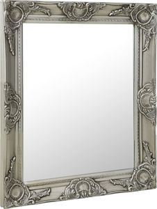Prolenta Premium - Wandspiegel im Barock-Stil 50x60 cm Silbern
