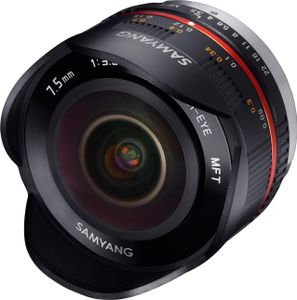 Samyang MF 7,5mm F3,5 Fisheye MFT schwarz Samyang MF 7,5mm F3,5 Fisheye MFT schwarz